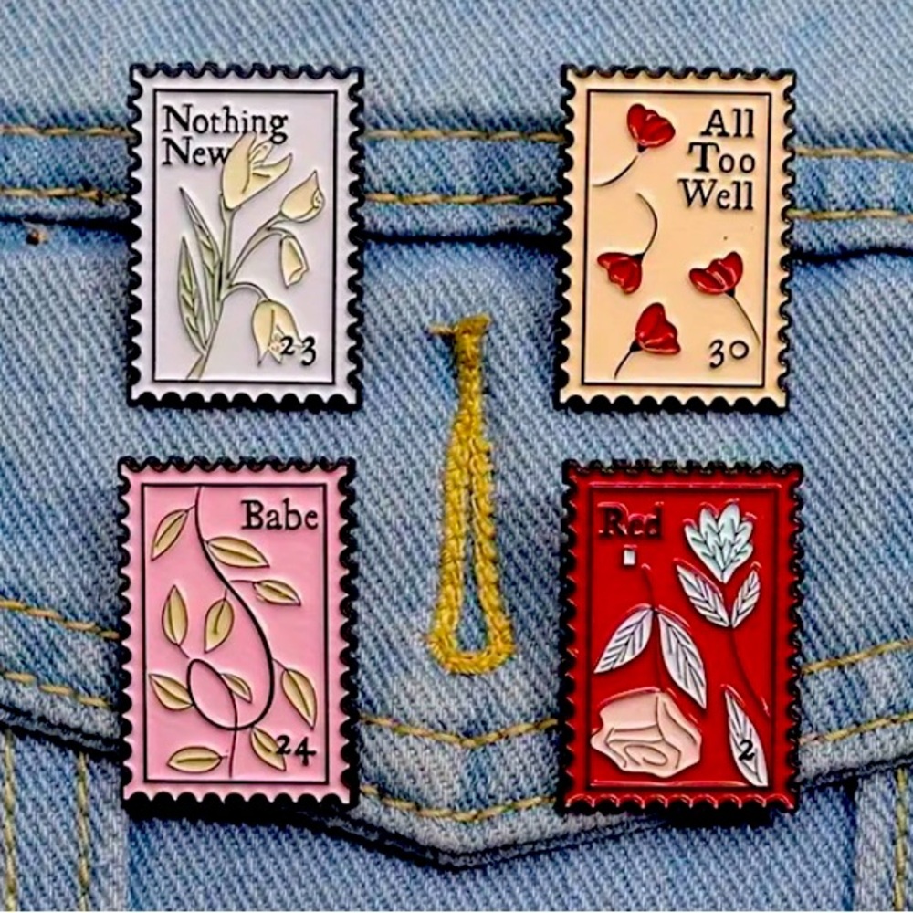 Taylor Swift Inspired Pins - Set of 4